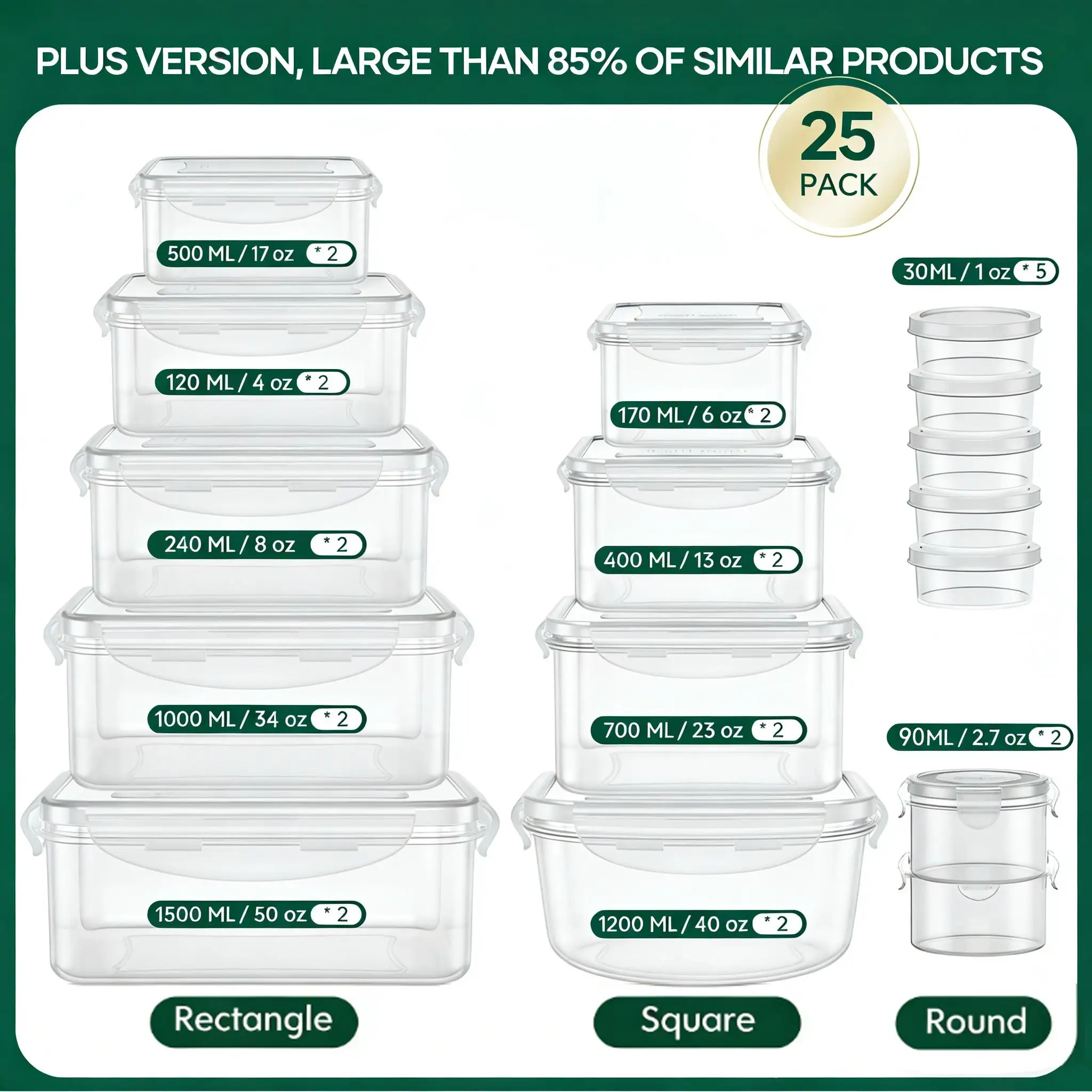 Набор из 40/42/50/52/62 больши – обзор и цена Meal Prep Kitchen